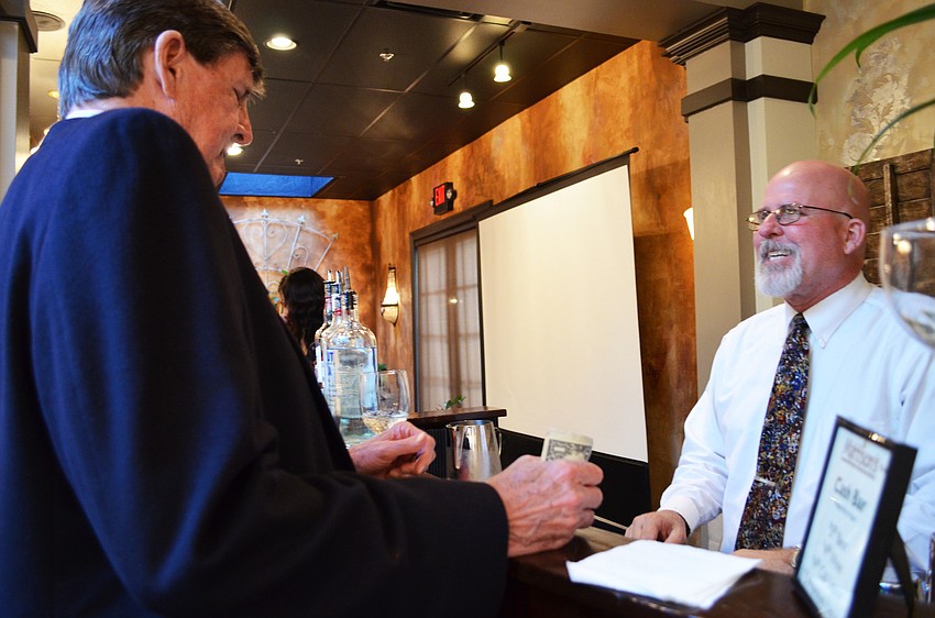 Chet Wanvig and Doug Valtz at Mattisonâ€™s Forty-One restaurant.