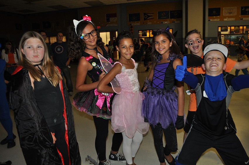 Lexi Tibbetts-Blach, Cemia Gouth, Michelle Fegan, Anika Sharma, Aydan Woodward and Mark Kocab are all smiles.