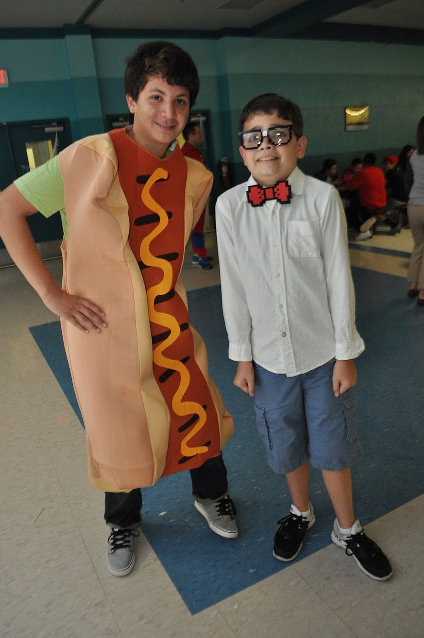 Noah Galvan and Andrew Huxtable stay in character.