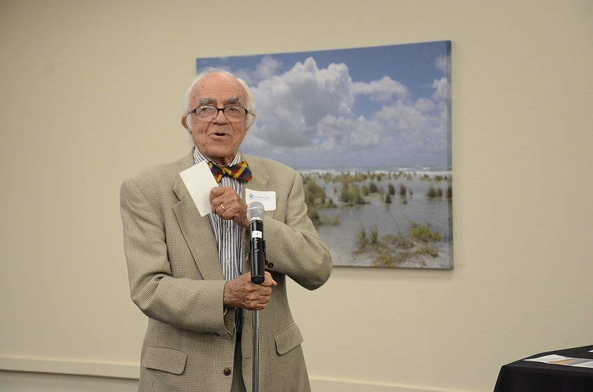 Louis Cabot, a Longboat Key resident, told attendees of his exhibition that he didn't use 