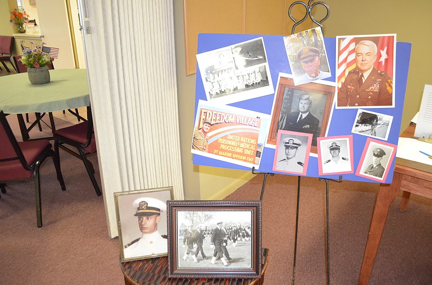 Church members submitted pictures of their time in service to the Veteranâ€™s Board of Honor.