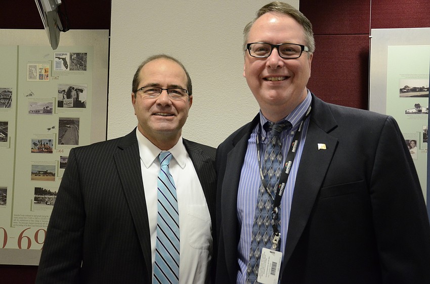 County Administrator Tom Harmer and Emergency Management Director Rich Collins.