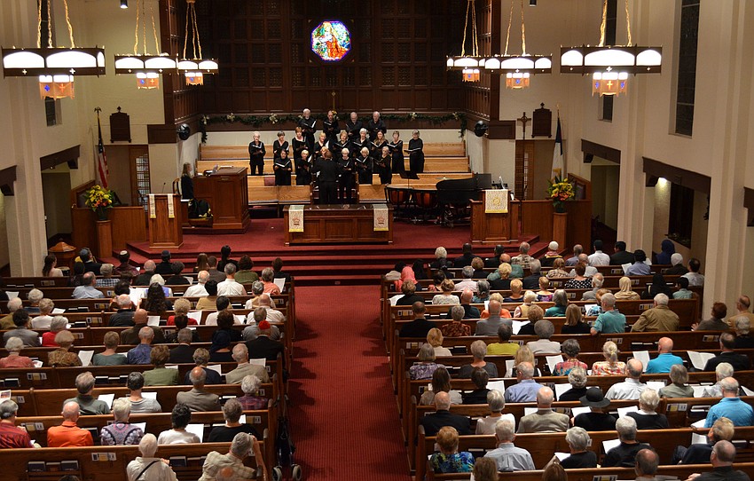 First Presbyterian Church hosted the interfaith services on Sunday evening.