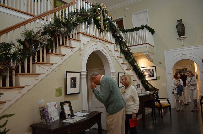 The Payne mansion was also decorated inside.