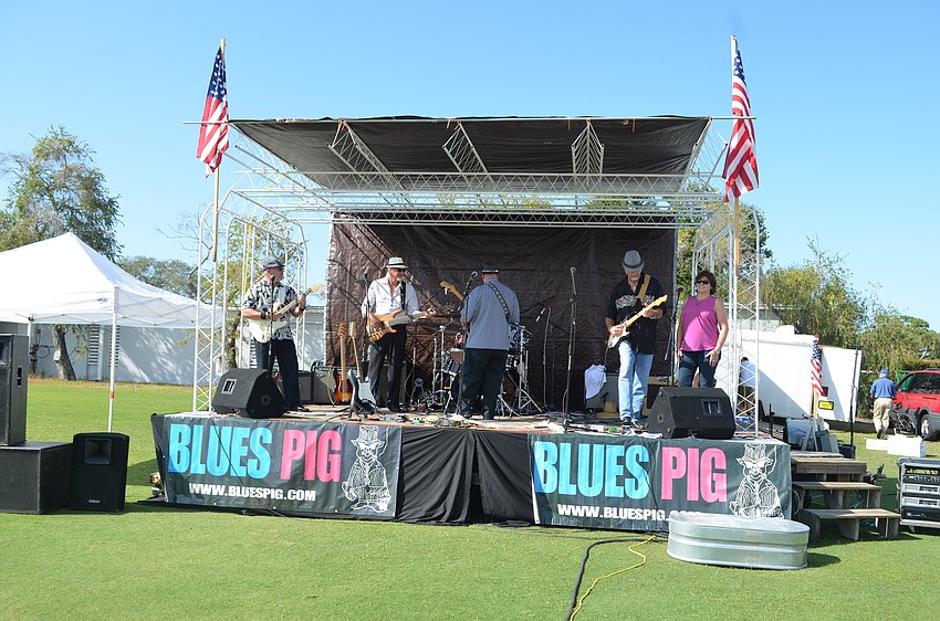 The band Blues Pig performed at the party.