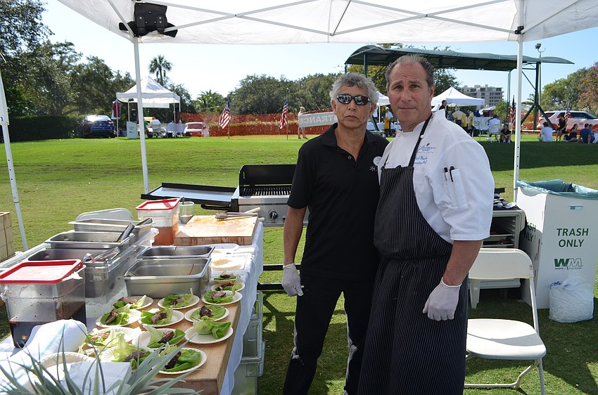 Oscar Anthony and chef Carl Murphy, of Lido Beach Grill