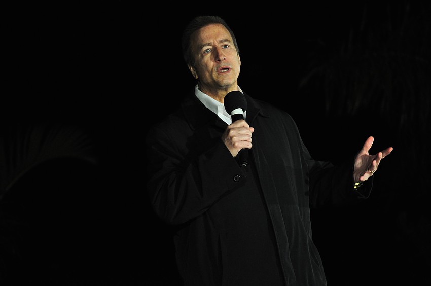 The Rev. Dwain Kitchens shares the Gospel message after the show.