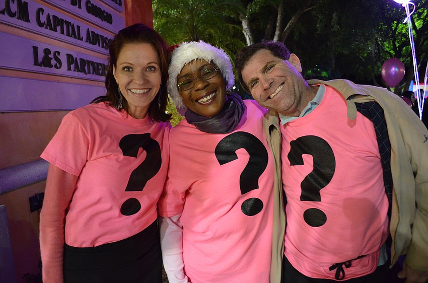 Event organizers Kimberly Manooshian, Raquel Cummings and Richard Mellott.