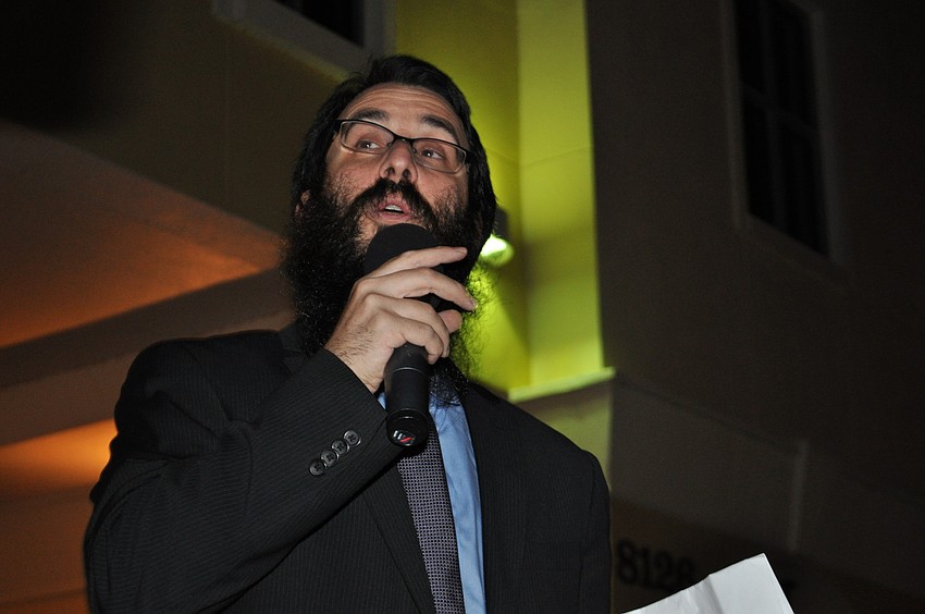 Rabbi Mendy Bukiet shares about the menorah lighting.