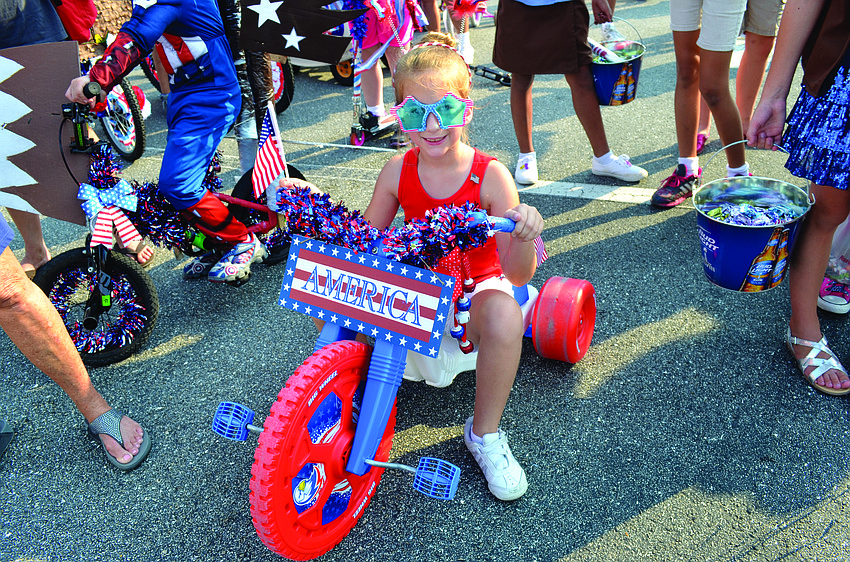 Aubrey Grimwood rides through the 