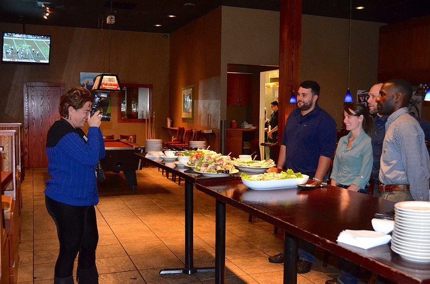 Allison Heitner takes photos throughout the event.