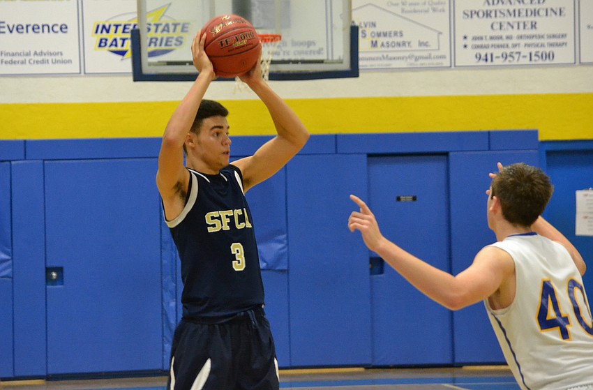 Logan Long gets a look to pass.