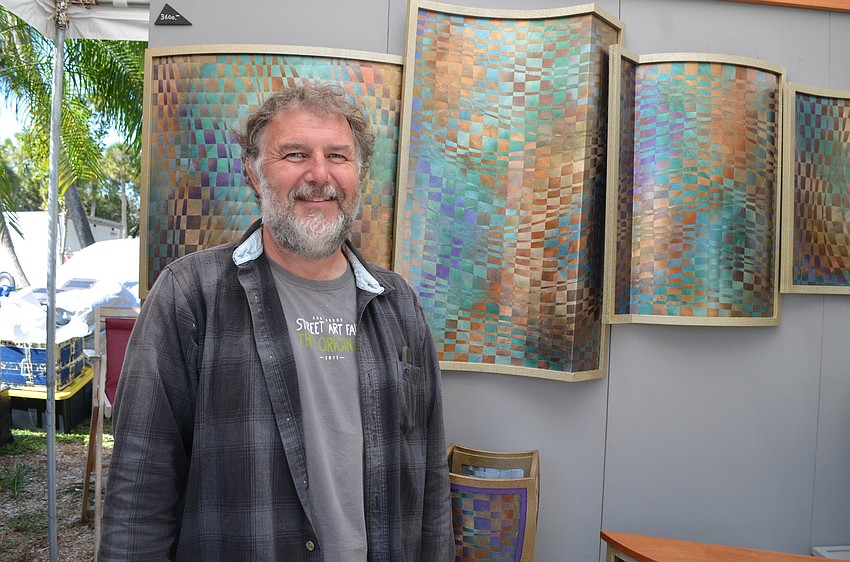 James Mosier, woven aluminum artist