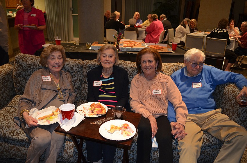 Hariette Oxman, Nancy Cardin, Jane Dean and Stanley Greene