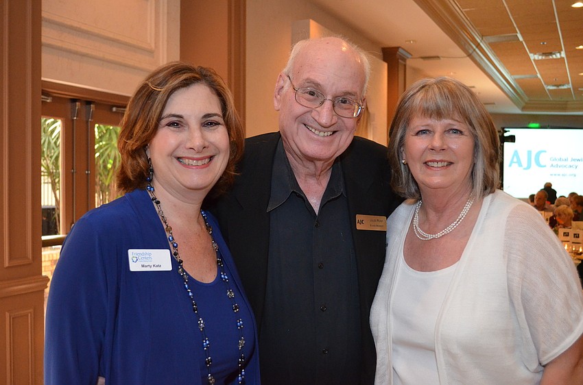 Marty Katz with Jules and Sheila Rose.
