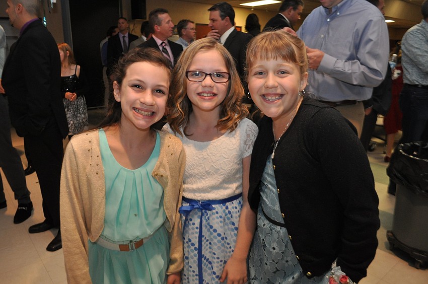 Elizabeth Rush, Olivia Peck and Elise Dapper are in fifth grade.