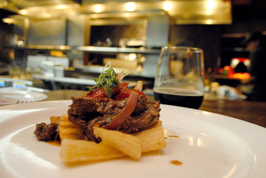 Fourth course: Lomito Al Jugo paired with â€˜Puppyâ€™s Breath Porterâ€™