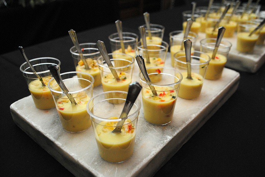 Louies Modernâ€™s corn lemongrass gazpacho