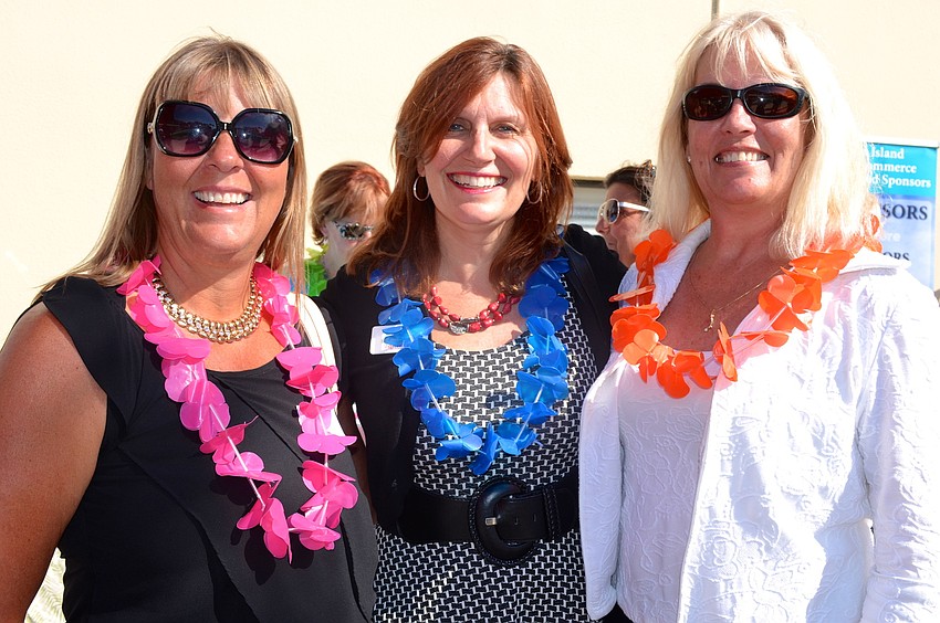 Lorraine Breidenstein, Sherri Proctor, Sherriâ€™s Island Images, and Terri Kinder, Anna Maria Chamber of Commerce