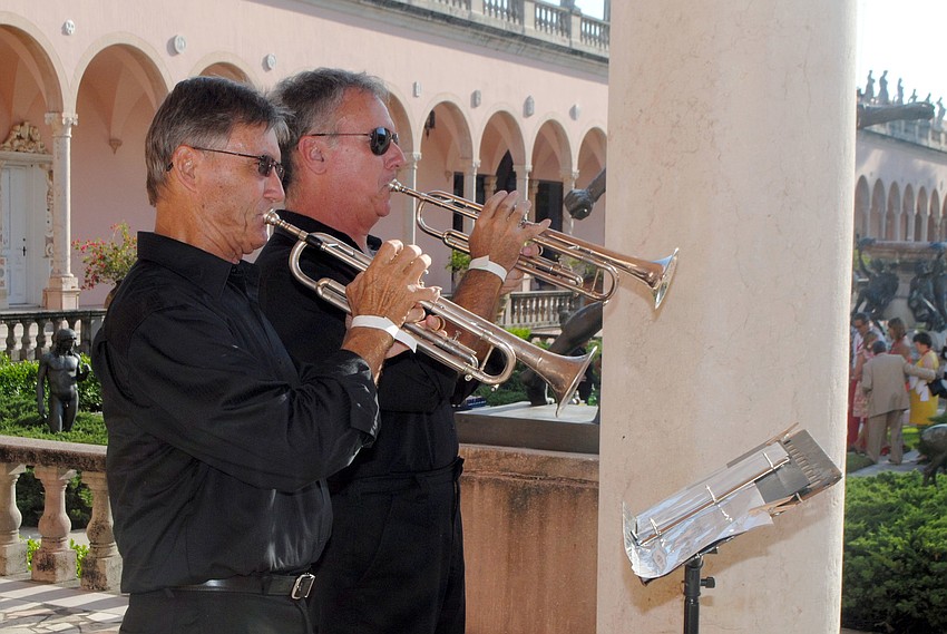 Guests at the 2014 Modern Pentathlon World Cup Finals opening ceremony were greeted by the sound of trumpets, played by Keith Greene and Tim Eaton.
