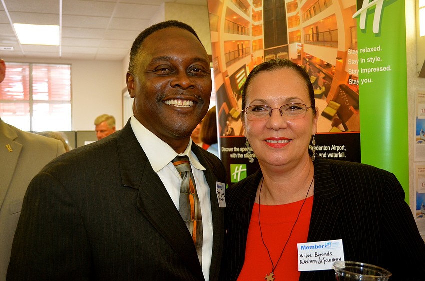 George Quarterman and Vicki Berends enjoy a night out.
