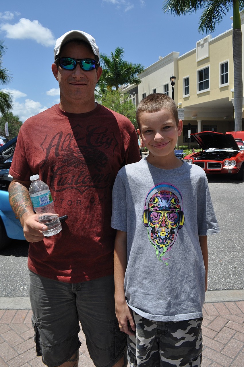 Matt Marcus attends with his son, Deacon.