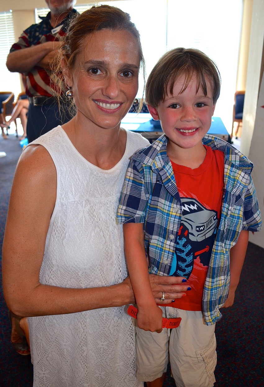 Anne Tobar with her son, Rex, 5