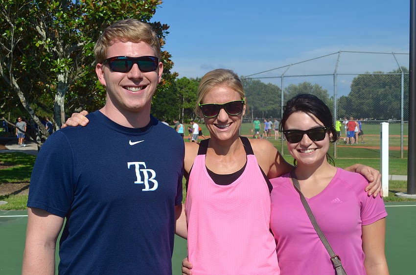 William Monahan makes friends with Diane Sitar and Alicja Correll.