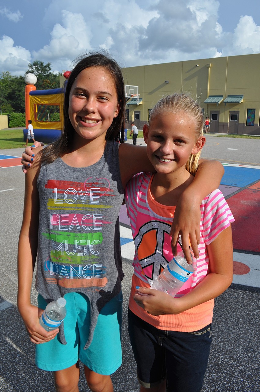 Chloe Baxter and Dana Thompson both are entering sixth grade.