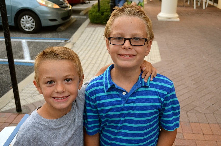 Jacob and Daniel Culver enjoy brother time.