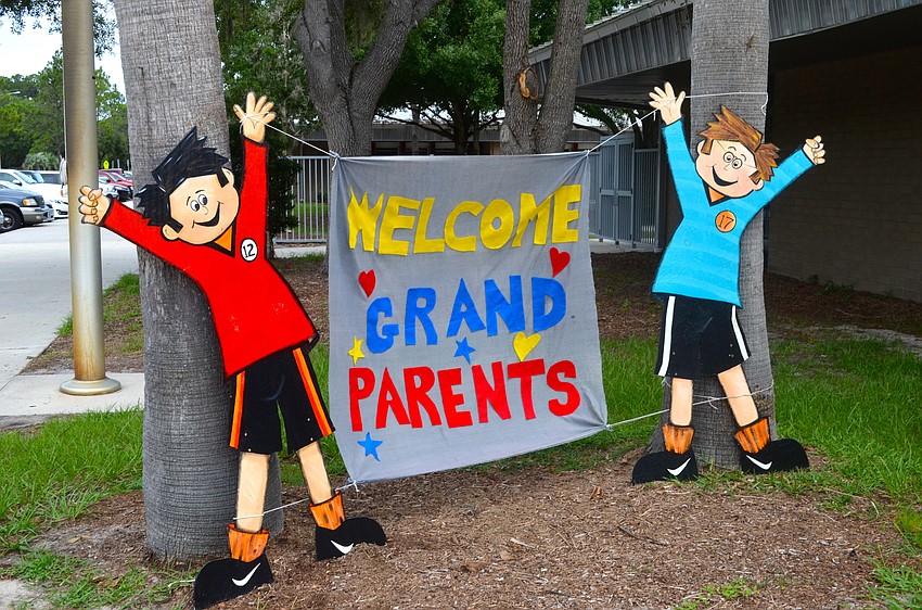 Braden River Elementary features Grandparents Day decorations throughout the campus.