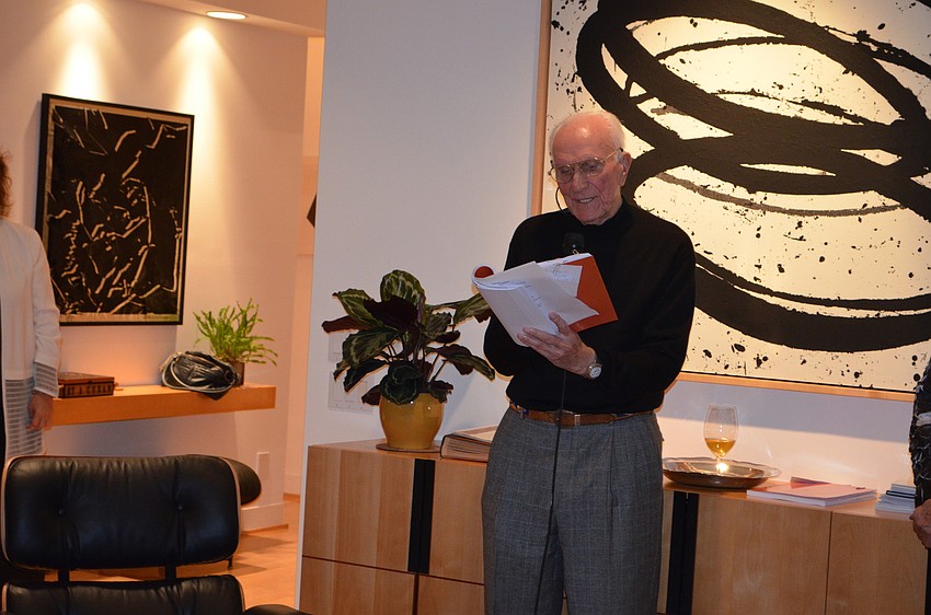 Ancowitz reads an excerpt from his book.