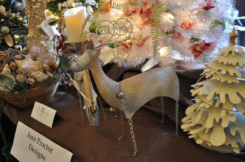 Vendors offered a variety of items, including Christmas decorations.