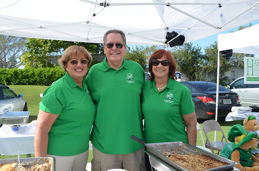 Chris Lynch, Jim Schwartz and Ethna Lynch, of Lynches Pub and Grub