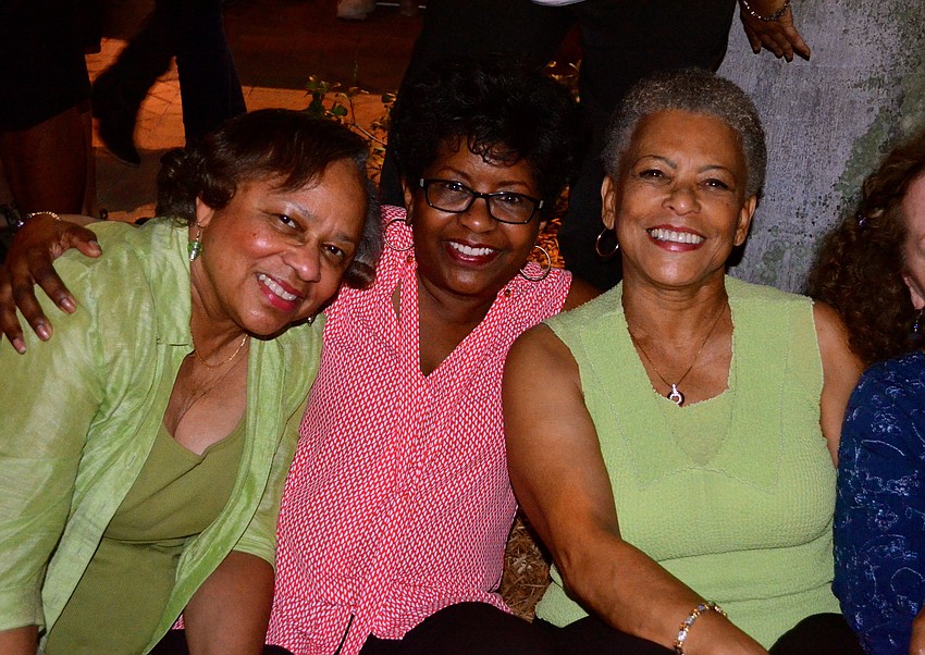 Sandra Donnell-Smith spends time with her friends, Denise Taylor and Nila Padarathsingh.