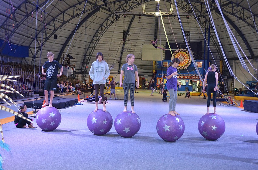 Students of the Sailor Circus Academy perform.