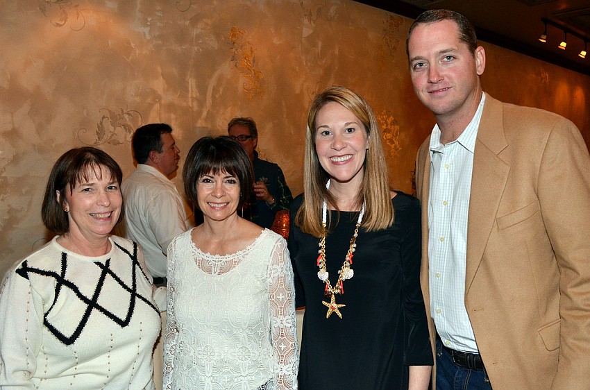 Kim Wheeler and Debbie Shapiro with Sarah and Ryan Lodge