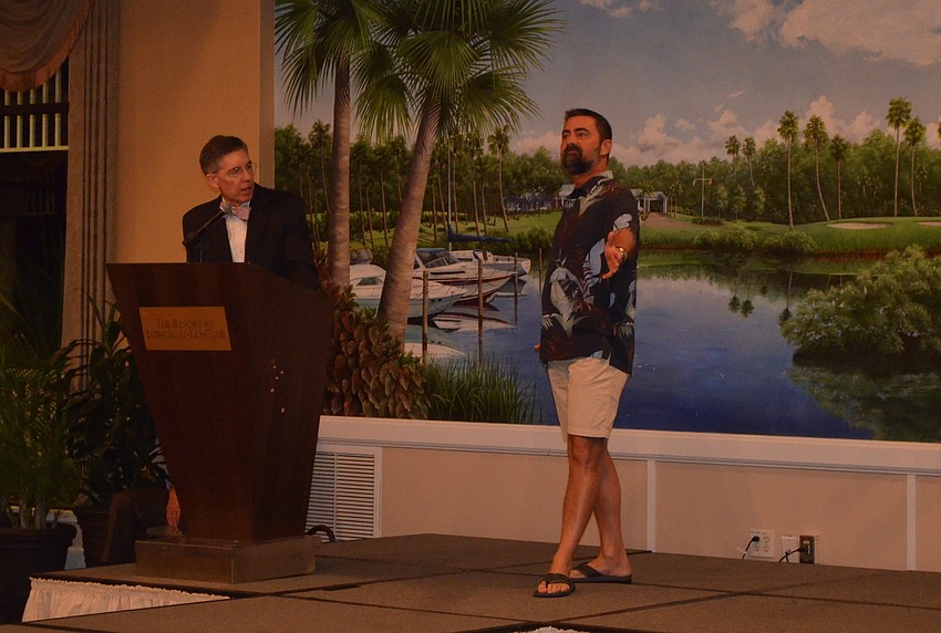 Sammy Lasting, bartender at Euphemia Haye, shows off his outfit.