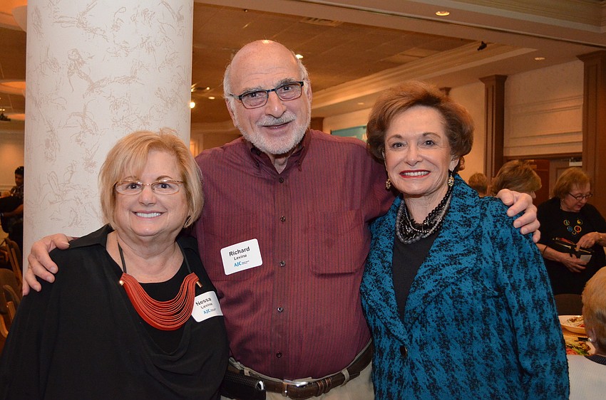 Nessa and Richard Levine with Joyce Cooper.