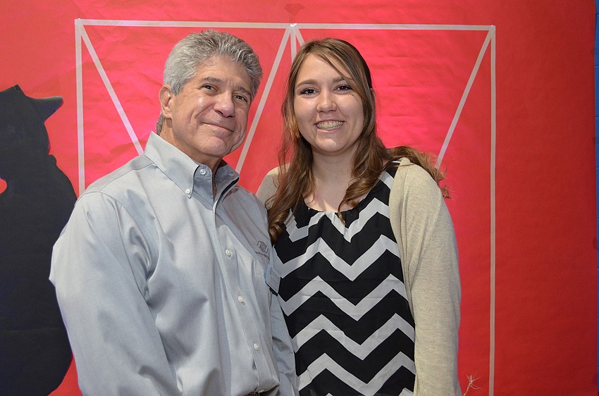Tom Shapiro with Youth of the Year candidate Caylee Lombardi.