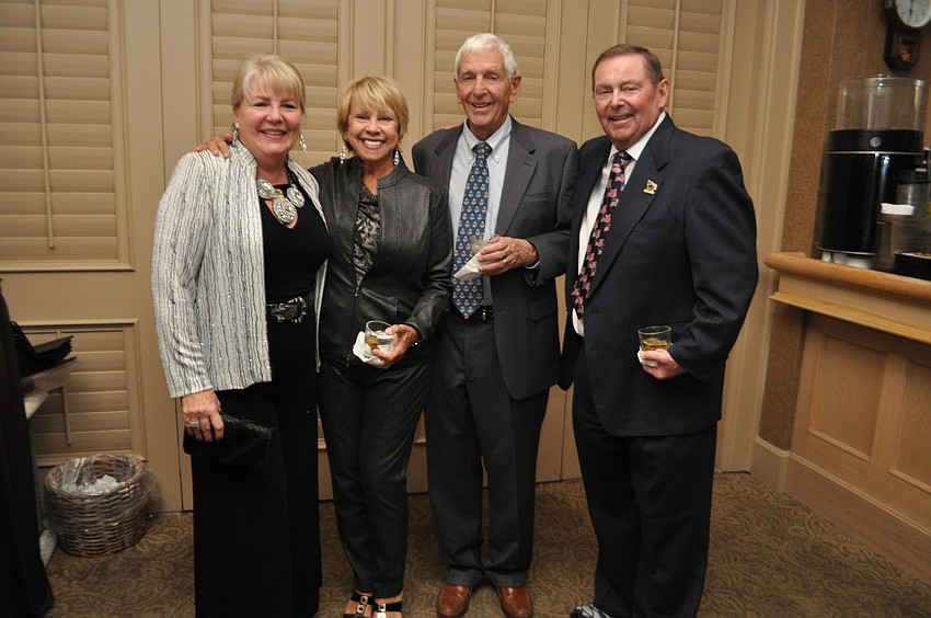 Paula Hartmann with Sue and Charlie Long and Al Hartmann