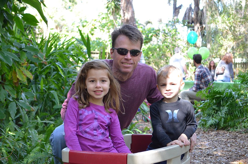 Nick Zoller with Emma and Sam.