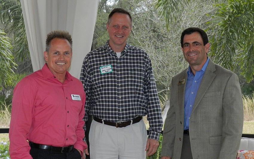 Ken Burke, Blaise Bright and David Fink enjoy time outdoors.