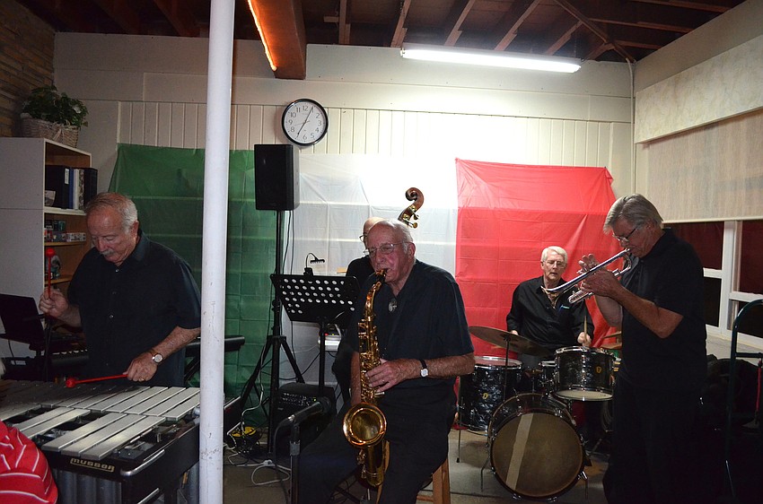 Island Swing Band performs.