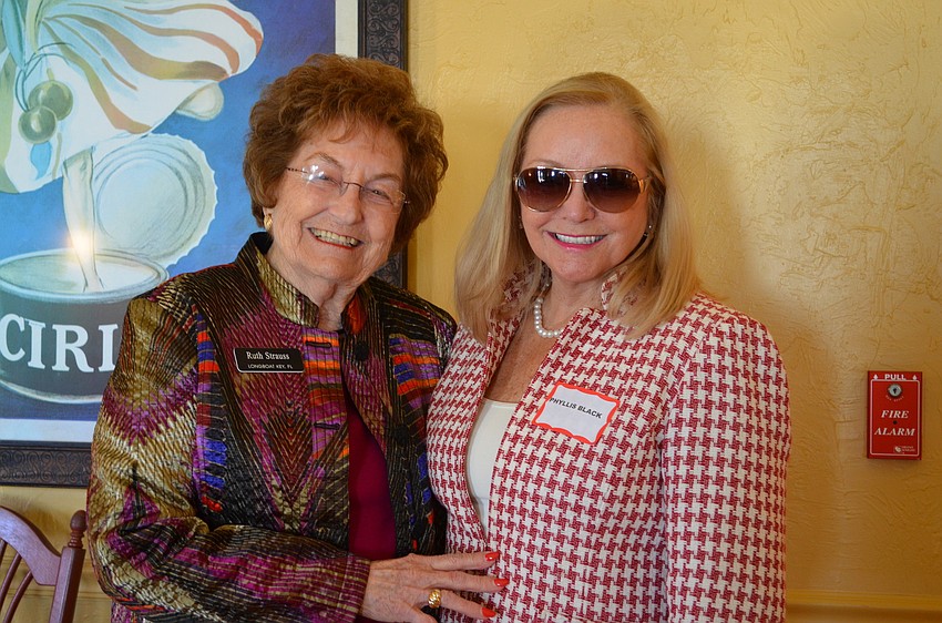 Ruth Strauss and Republican Club of Longboat Key President, Phyllis Black.