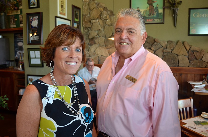 Amy Goeder, of Promotions with Pizzazz, LLC., and Tom Cinquergrano, of Michael Saunders & Co.