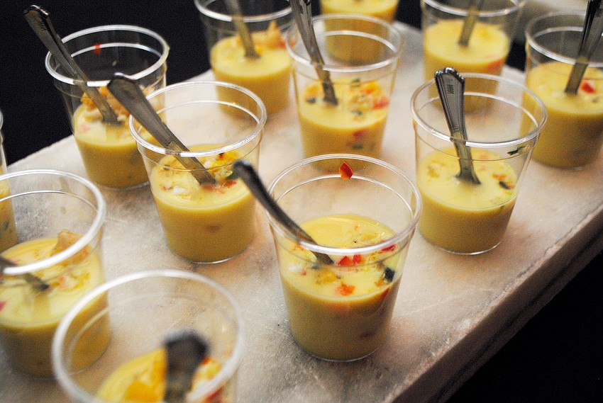 Louies Modernâ€™s corn lemongrass gazpacho