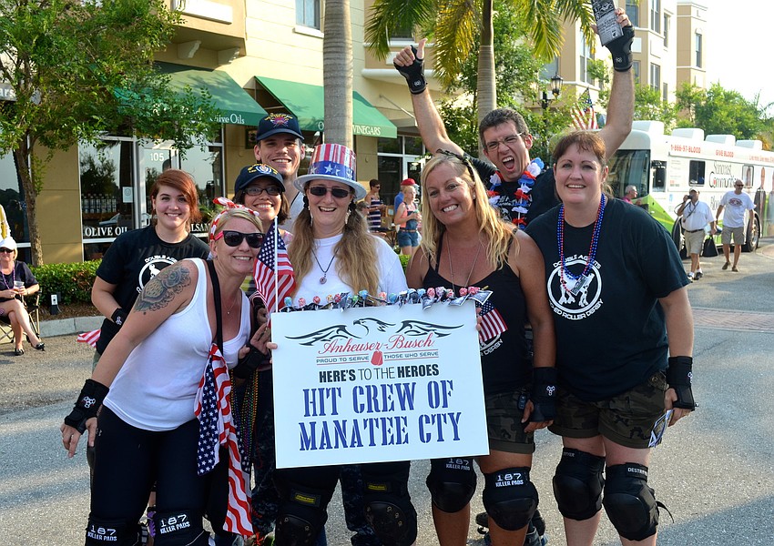 The Hit Crew of Manatee County skates through the parade.