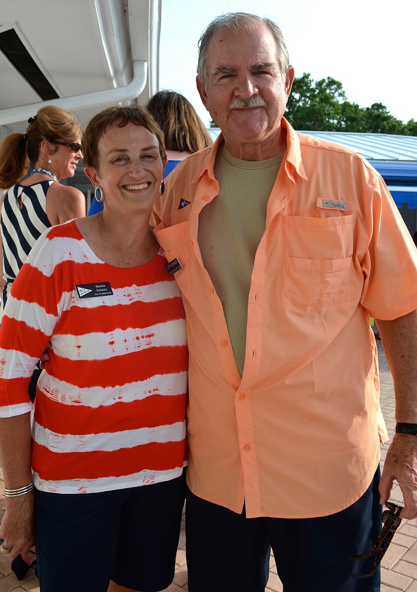 Vice Commodore Martha Schantz with her husband, Curtiss