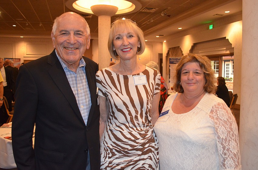 Board Chair Joe Mendels, Judy Cahn and JFCS President and CEO Rose Chapman